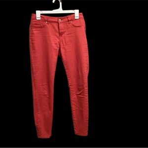 ARTISAN NY RED DENIM SIZE 4 STRAIGHT LEG WITH 24” INSEAM GENTLY WORN